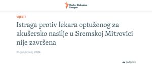radio slobodna evropa, akušersko nasilje